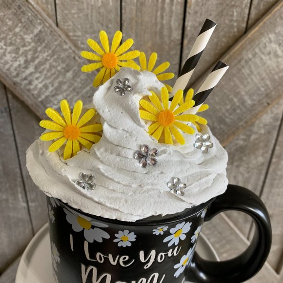 Handmade Mug Topper with Mug. - Picture 2 of 2